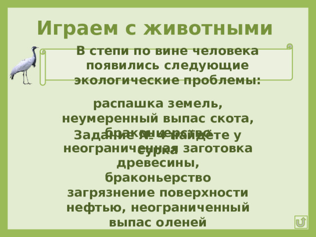 Следующий окружающее. Экологические проблемы в степи по вине человека.