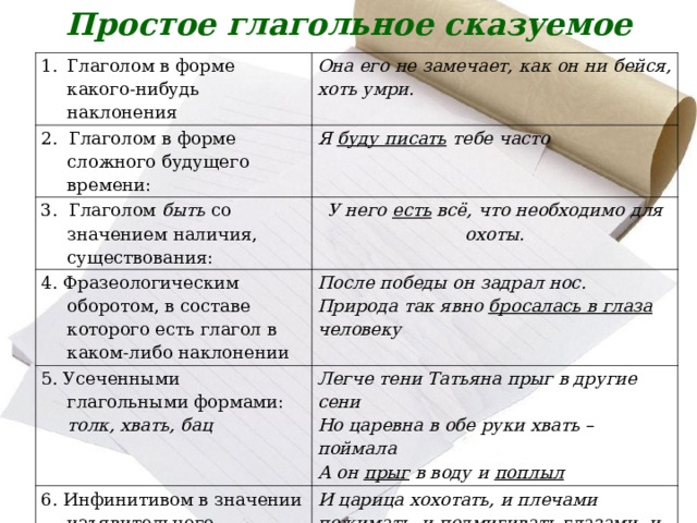 Сложные предложения с составными глагольными сказуемыми Как разбирать составное 