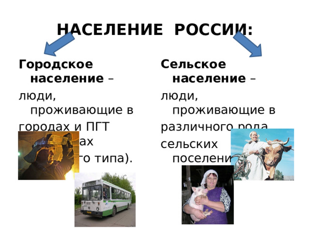 Города и сельские поселения 8 класс презентация