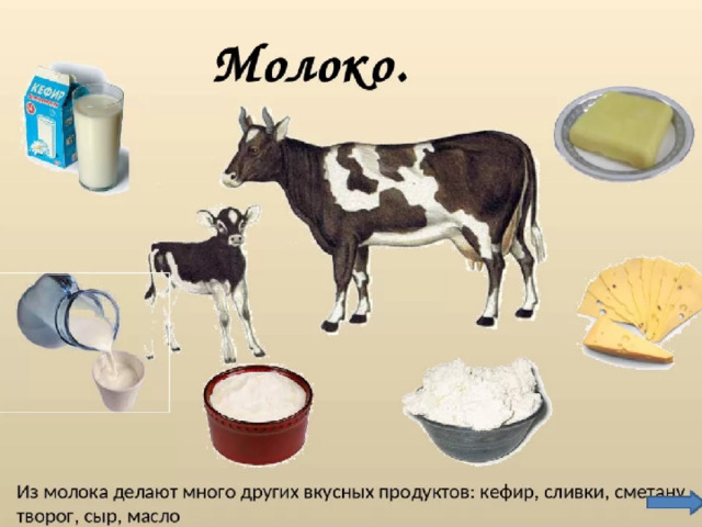 Проект молоко и молочные продукты 2 класс