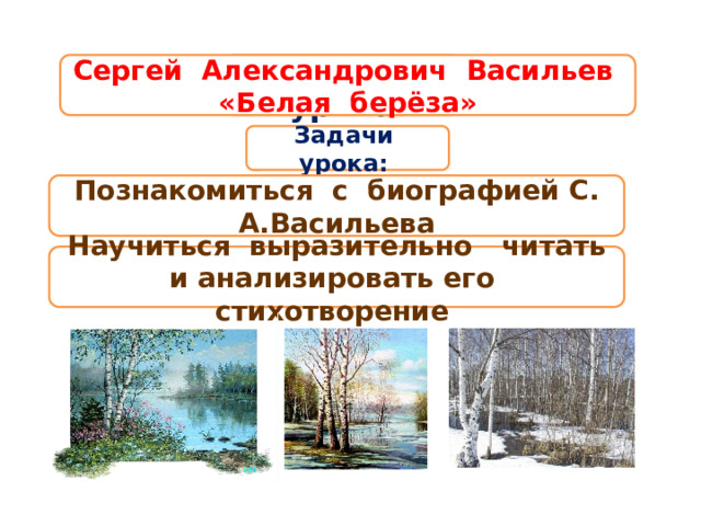 Какие чувства вызывает стихотворение белая береза. Урок по литературе 1 класс белая береза.