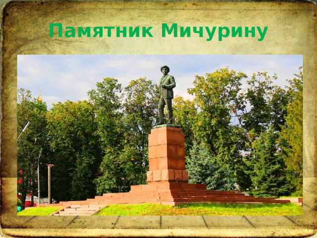 Памятник Мичурину 