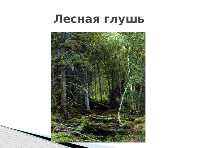 Лесная глушь как пишется. Лесная глушь Шишкин. Шишкин Лесная глушь картина.