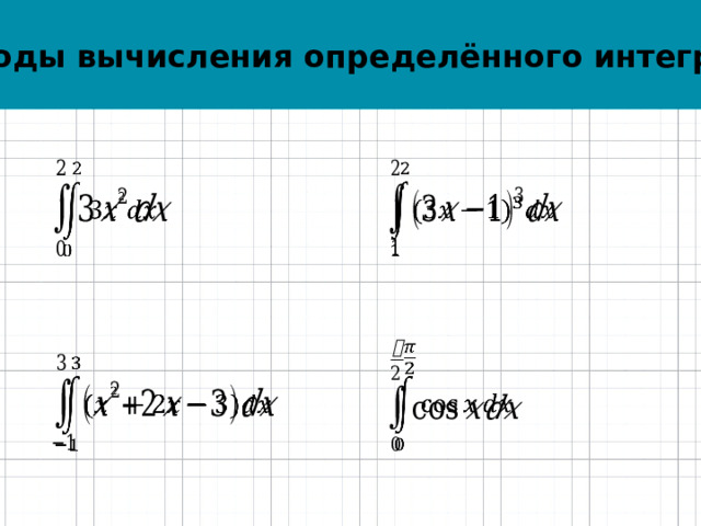 Формула Ньютона-Лейбница Теорема. Величина определенного интеграла от функции f(х)  на отрезке [а, b] равна приращению любой из первообразных для этой функции на данном отрезке:   