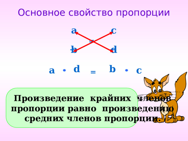 Основное свойство пропорции 6