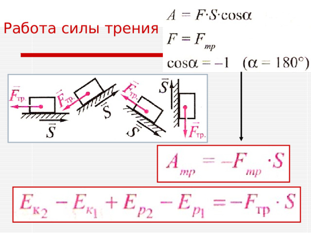 Модуль работы трения