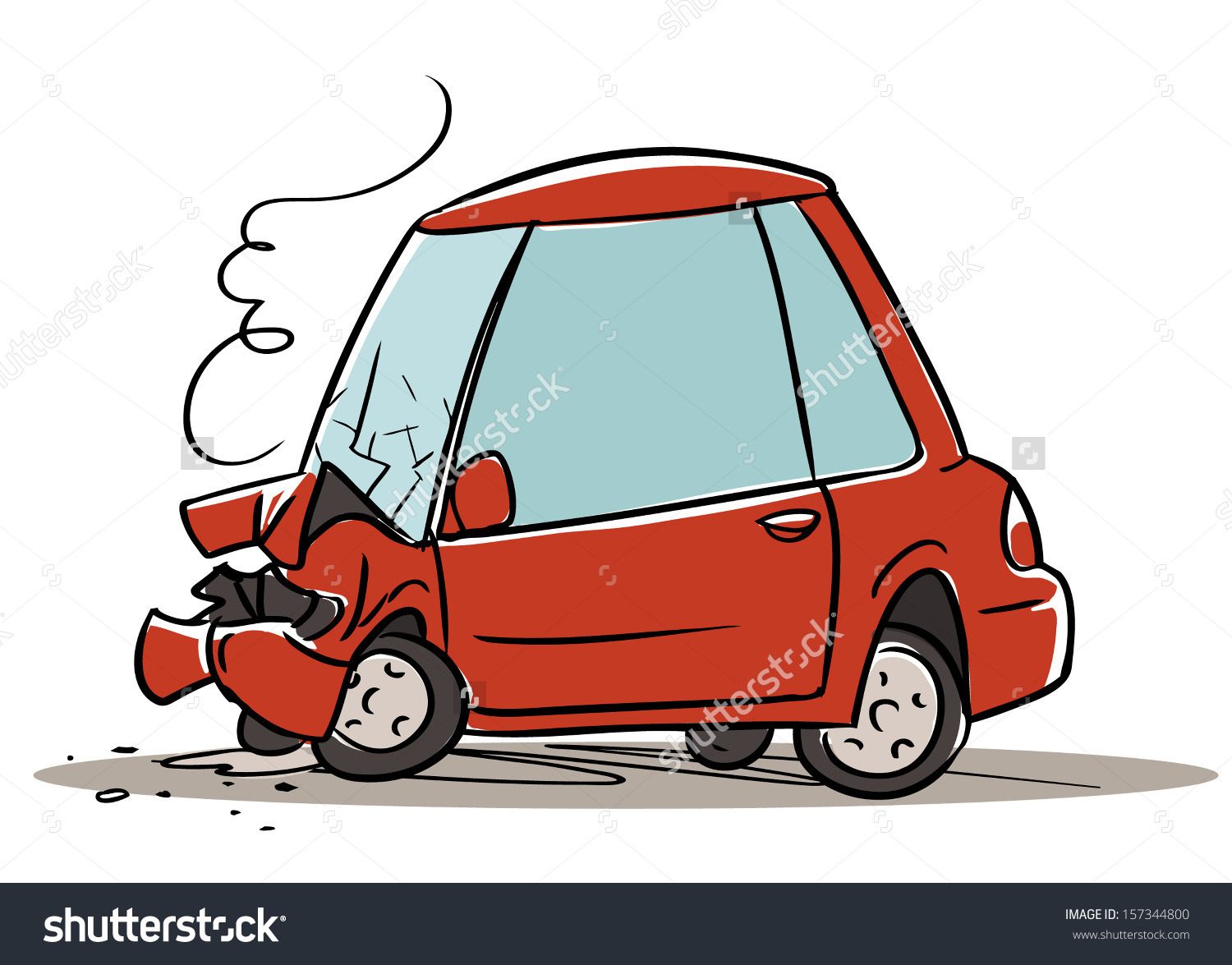 Как нарисовать автомобильную аварию