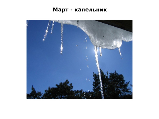 Март - капельник 