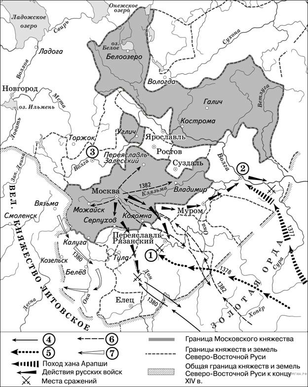 Контурная карта по истории 6 класс русь и золотая орда с ответами