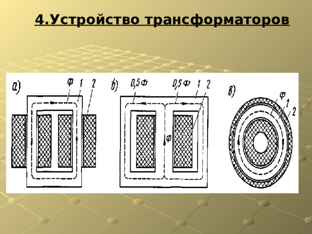 4.Устройство трансформаторов 