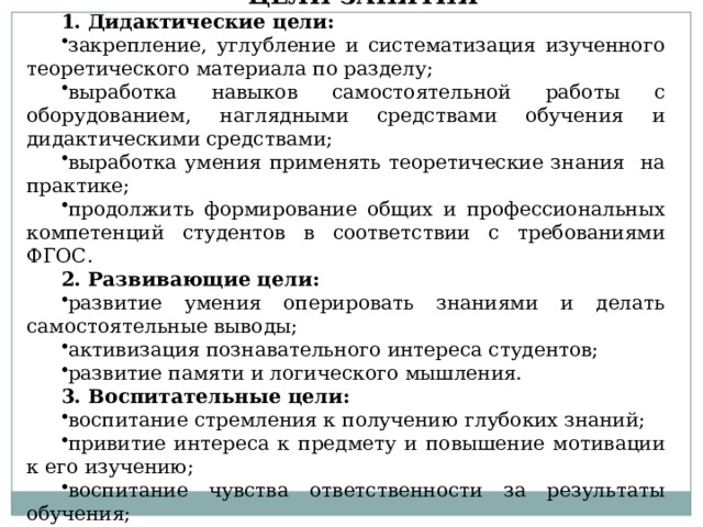 Наглядные дидактические средства обучения ТОООНК 1Лекция. Методы обучения