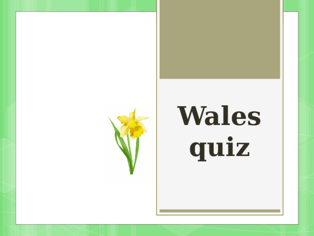 Wales  quiz 