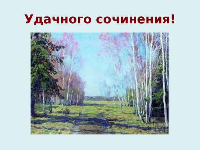 Удачного сочинения! 
