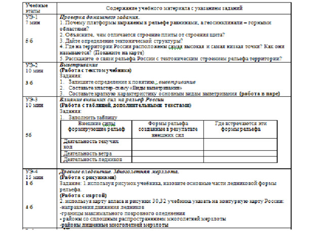 Презентация по географии Рельеф скульптура поверхности (8 класс)