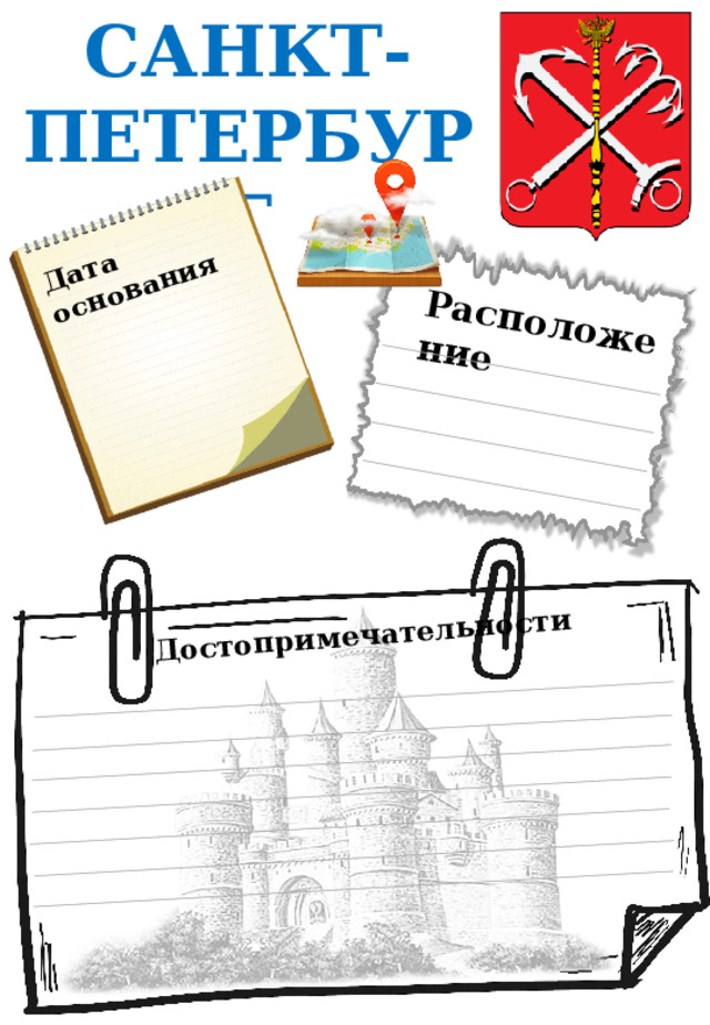 Дата основания Расположение Достопримечательности САНКТ-ПЕТЕРБУРГ 