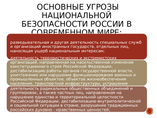 Защита национальной безопасности