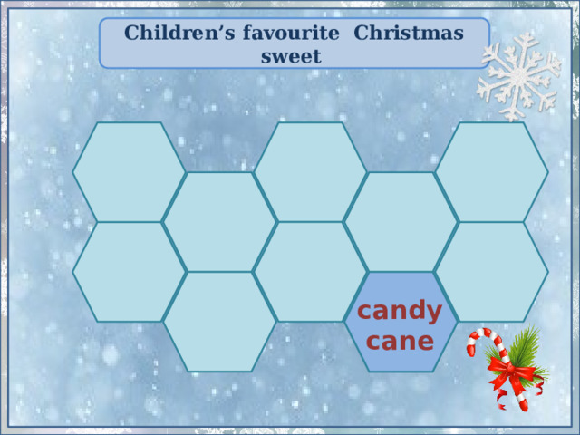 Children’s favourite Christmas sweet  candy  cane 
