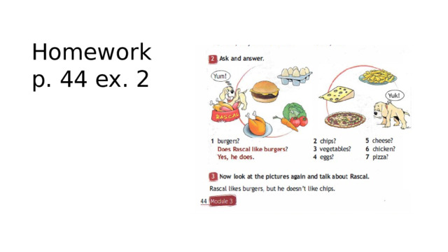 Homework p. 44 ex. 2 