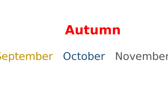  Autumn  September  October  November 
