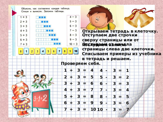 Таблица сложения и вычитания с числом 4 презентация 1 класс школа россии