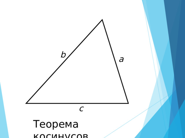 b a c Теорема косинусов 