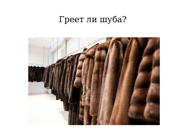 Греет ли шуба? 