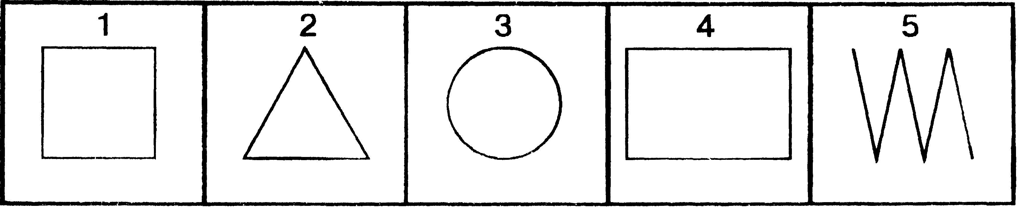 Квадрат треугольник прямоугольник круг зигзаг