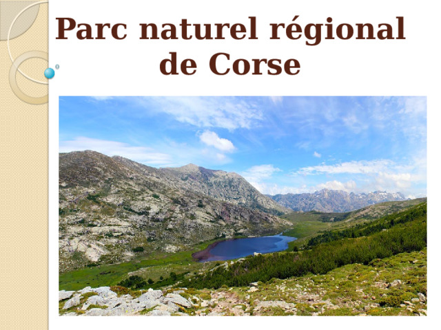 Parc naturel régional de Corse 