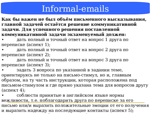 Выберите ответ где указана схема текста описания