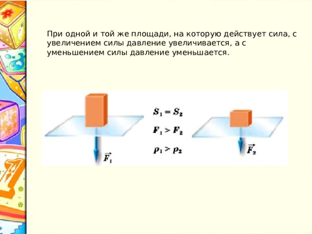 Технологическая карта урока физики по теме давление