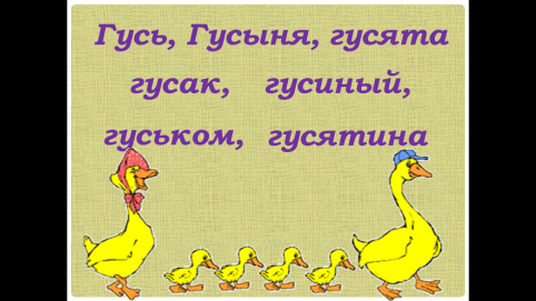 "Что такое родственные слова" 2 класс