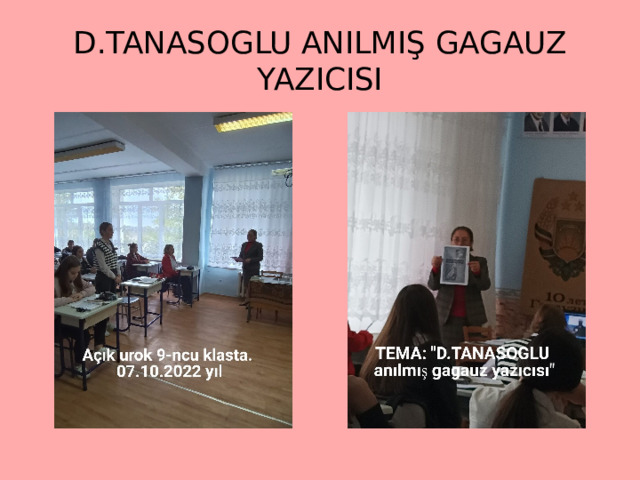 D.TANASOGLU ANILMIŞ GAGAUZ YAZICISI 