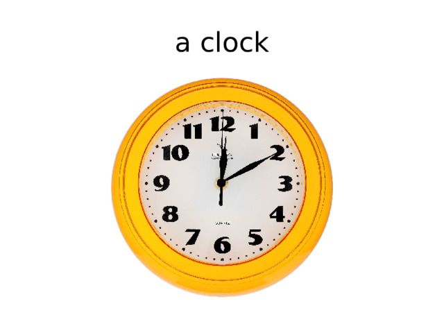 a clock 