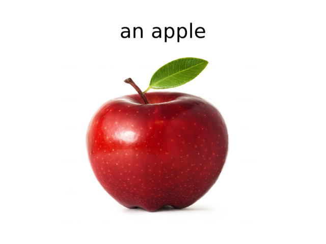 an apple 