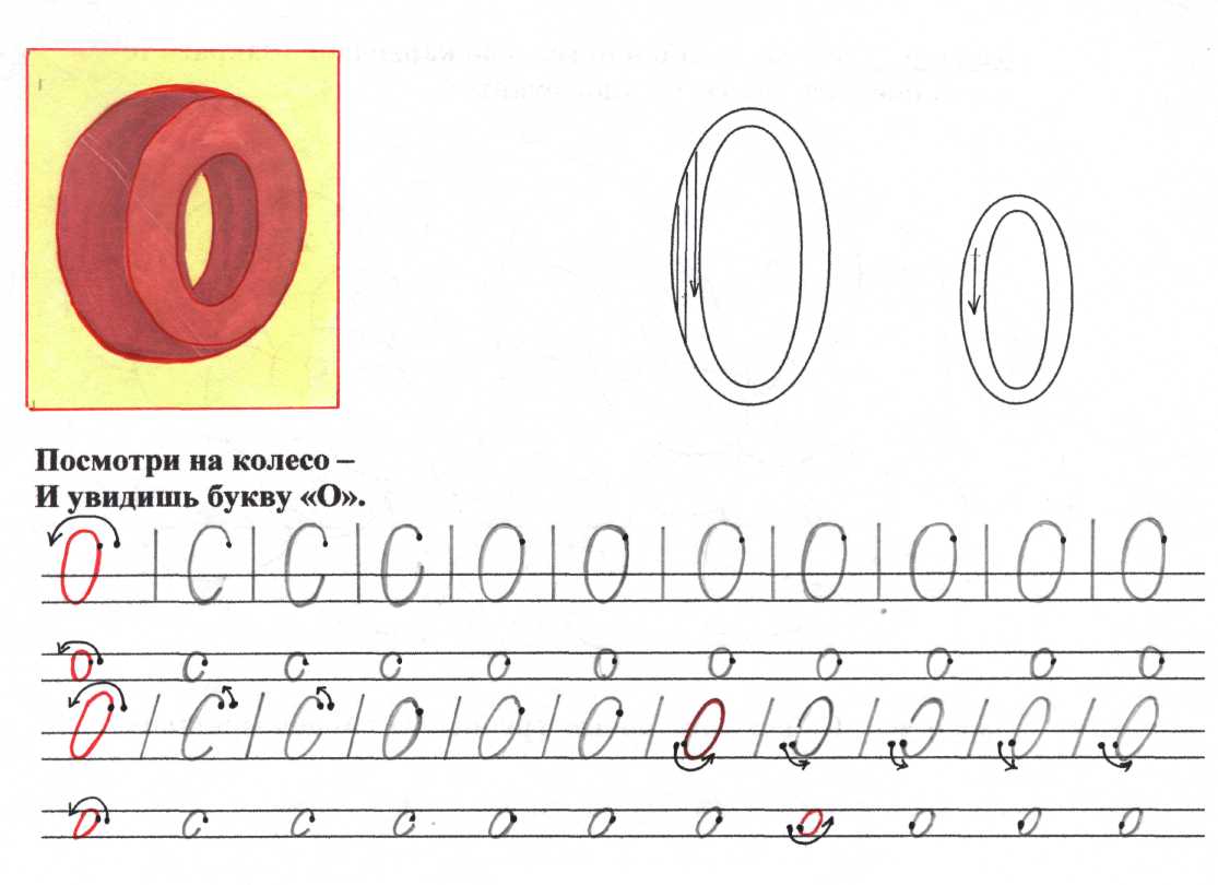 Буква о для дошкольников картинка