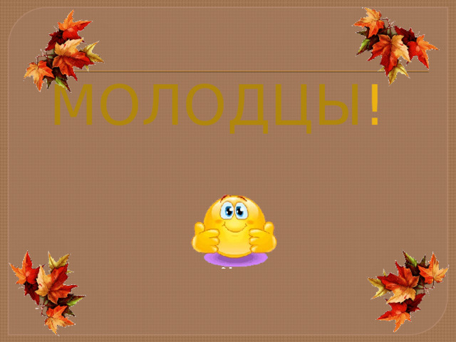 МОЛОДЦЫ ! 