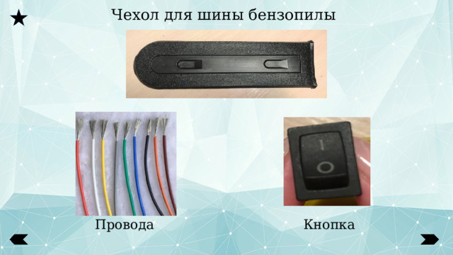 Чехол для шины бензопилы Провода Кнопка 