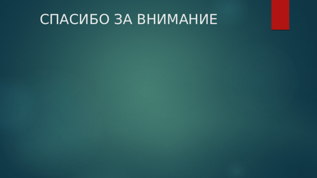 СПАСИБО ЗА ВНИМАНИЕ 