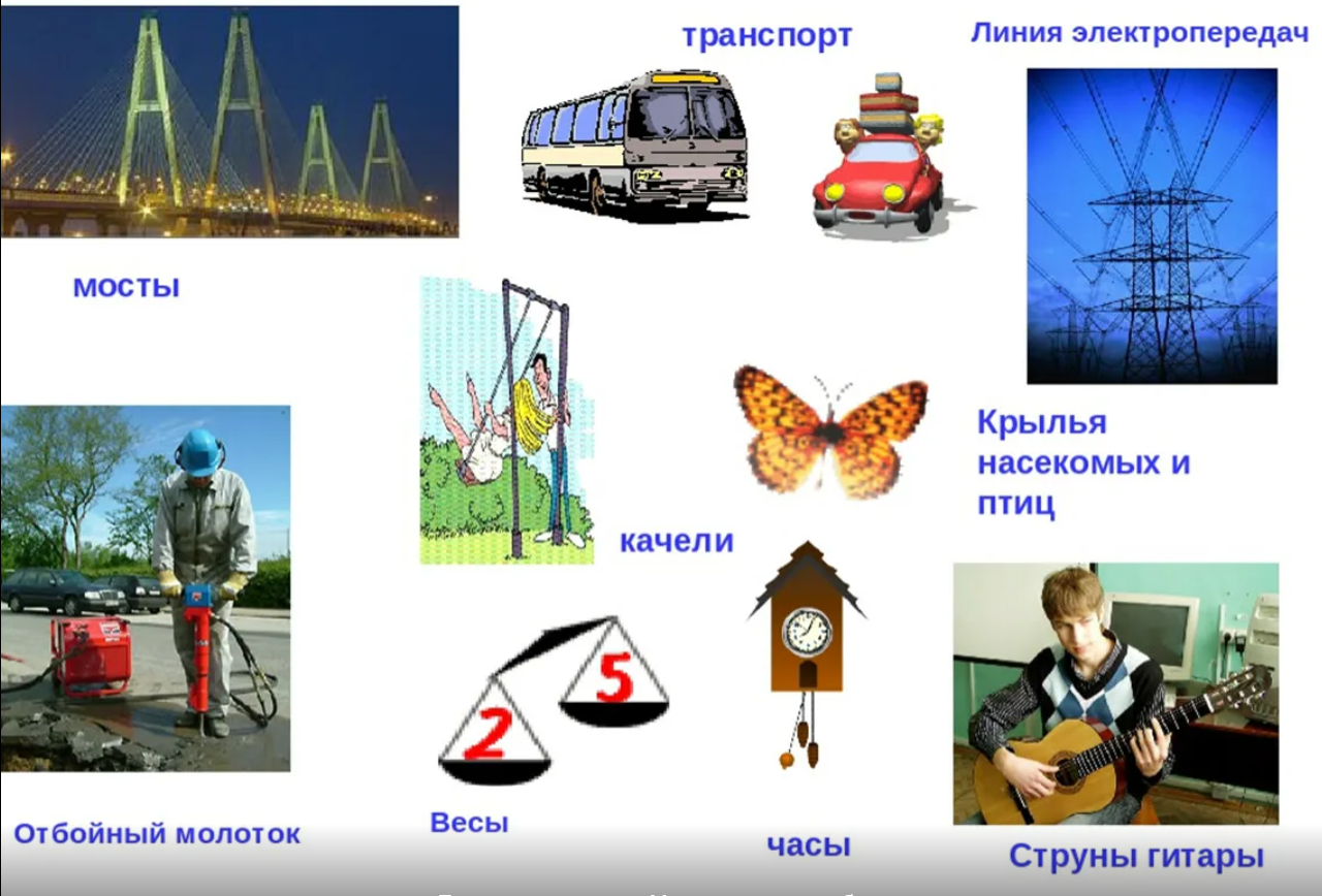 Механические колебания тел. Примеры колебаний. Механические колебания. Механические колебания примеры. Колебания в природе и технике.