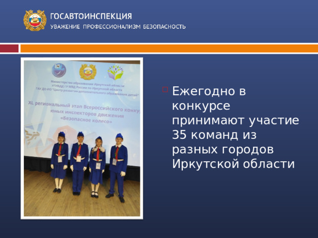 Ежегодно в конкурсе принимают участие 35 команд из разных городов Иркутской области 