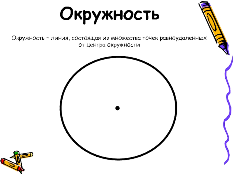 Центр окружности рисунок