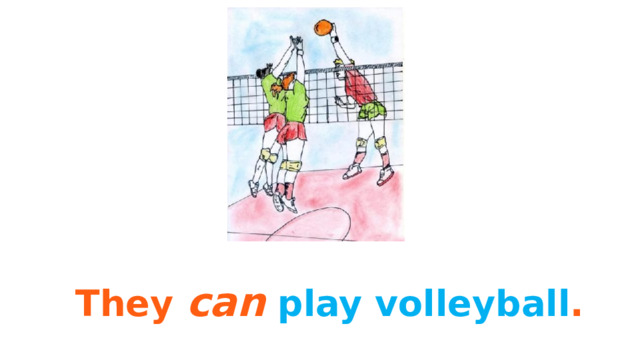 They can  play volleyball . 