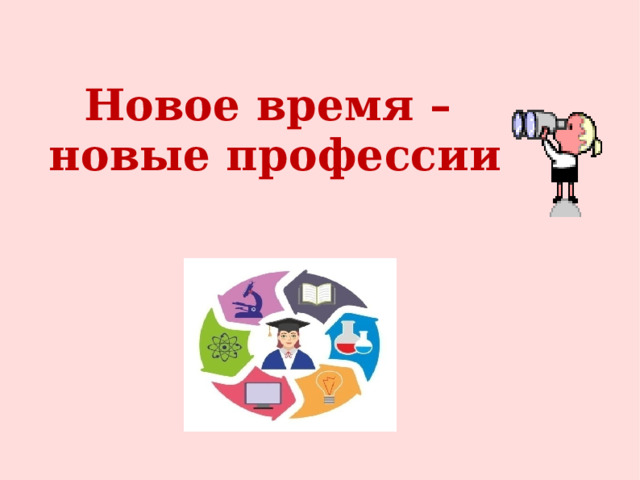  Новое время –  новые профессии   