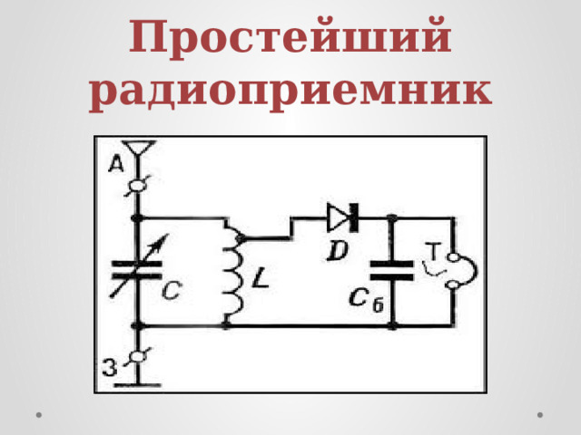 Простейший радиоприемник 