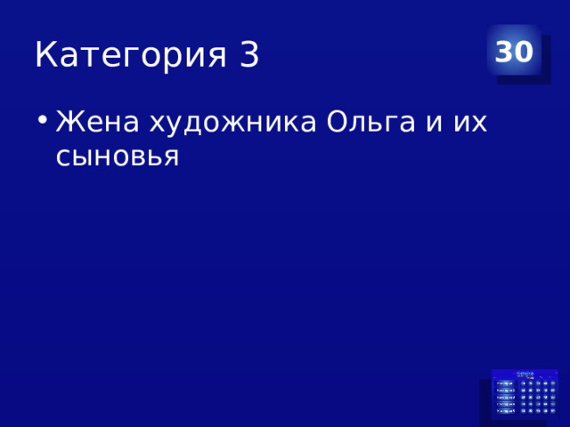 Категория 3 30 Жена художника Ольга и их сыновья 