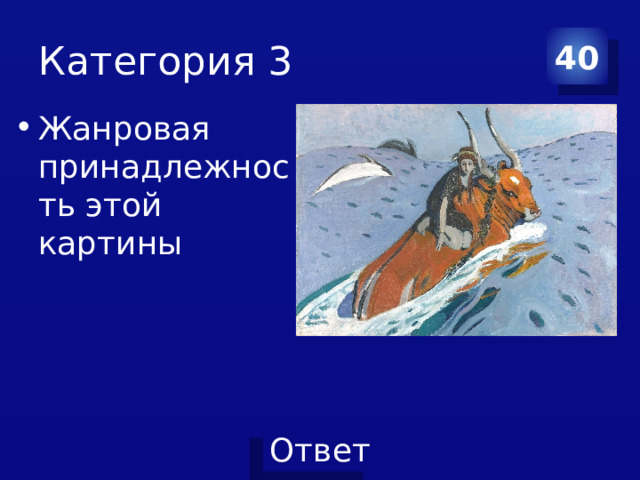 Категория 3 40 Жанровая принадлежность этой картины 