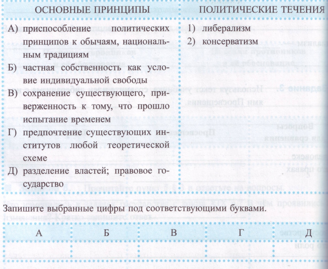 Практическая работа по теме Великие идеологии 9 класс всеобщая история