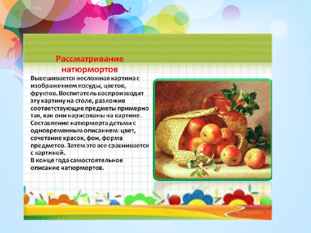 Перечень картин для рассматривания в детском саду по программе от рождения до школы