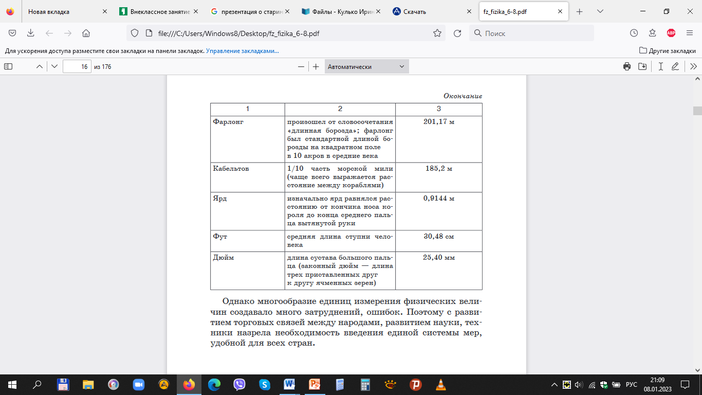 Факультативное занятие в 6 классе по теме "Путешествие в область длин"