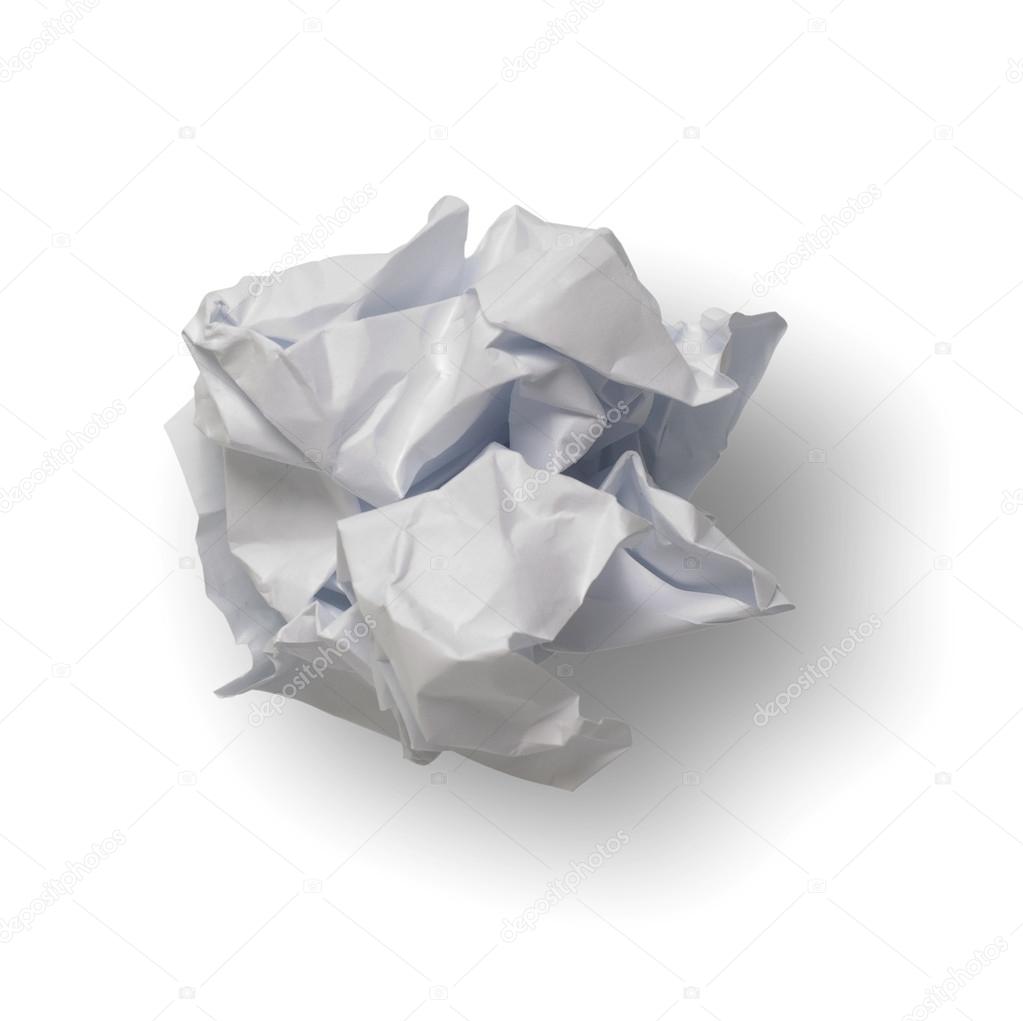 Скомканный лист бумаги